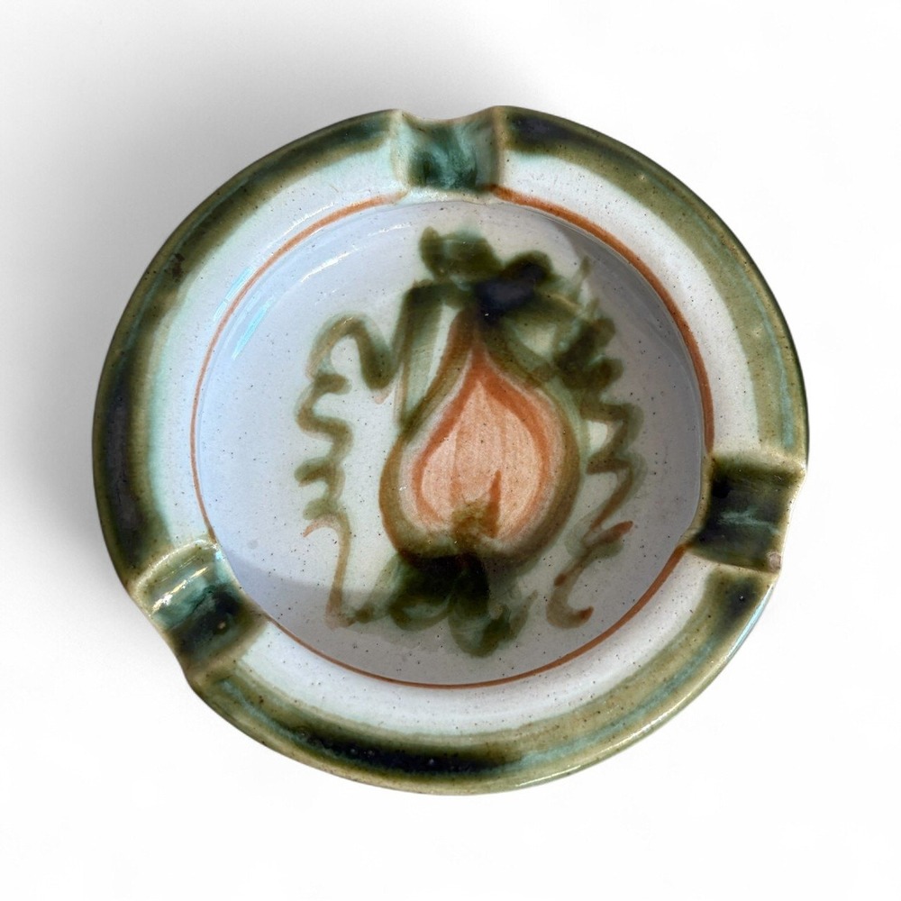 Vintage John B Taylor Ceramics Harvest Pear Ashtray Hand Painted Stoneware‎
